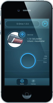 Solamagic S1 iPhone-app op de iPhone